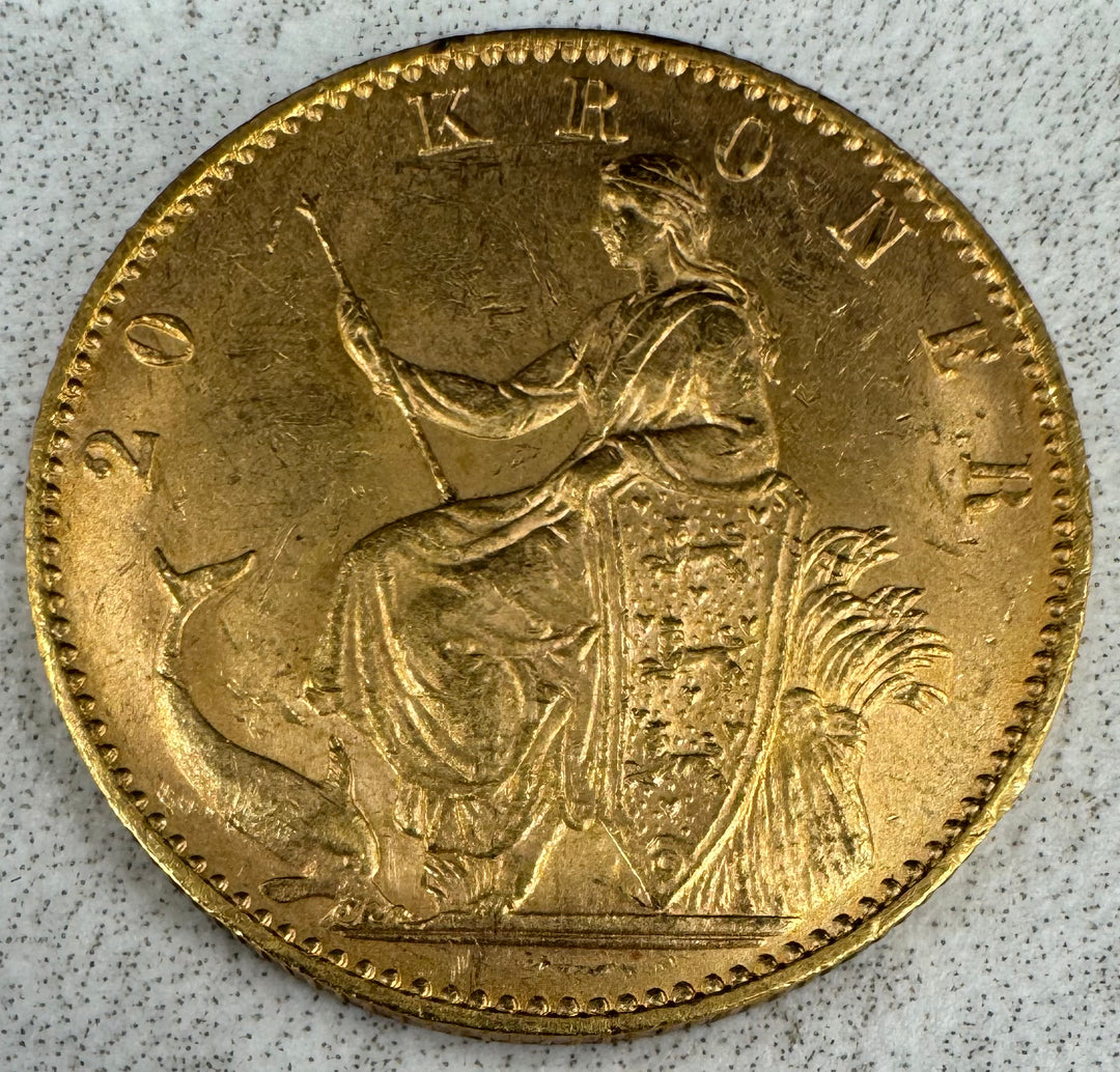 8,06g .900Au 1900 Danmark 20 Kroner