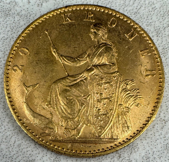 8,06g .900Au 1900 Danmark 20 Kroner