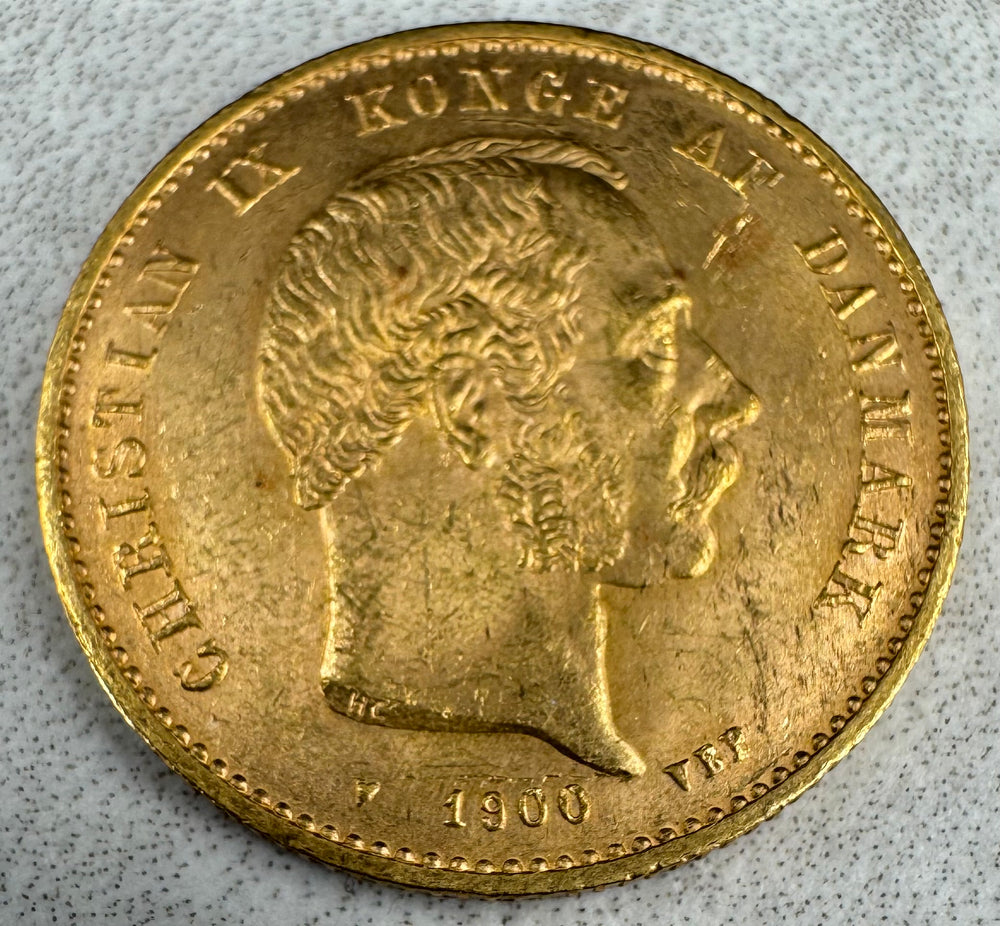 8,06g .900Au 1900 Danmark 20 Kroner