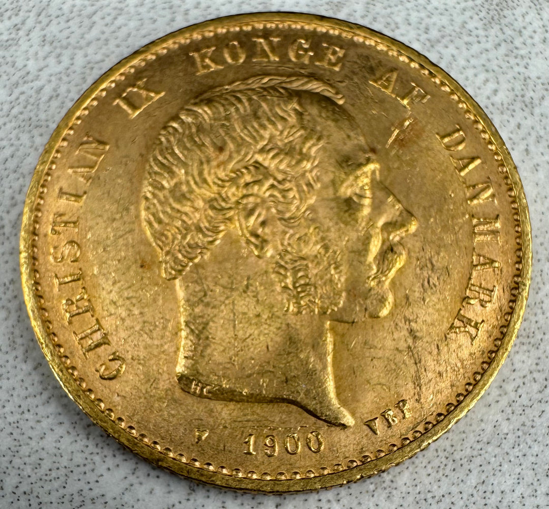 8,06g .900Au 1900 Danmark 20 Kroner