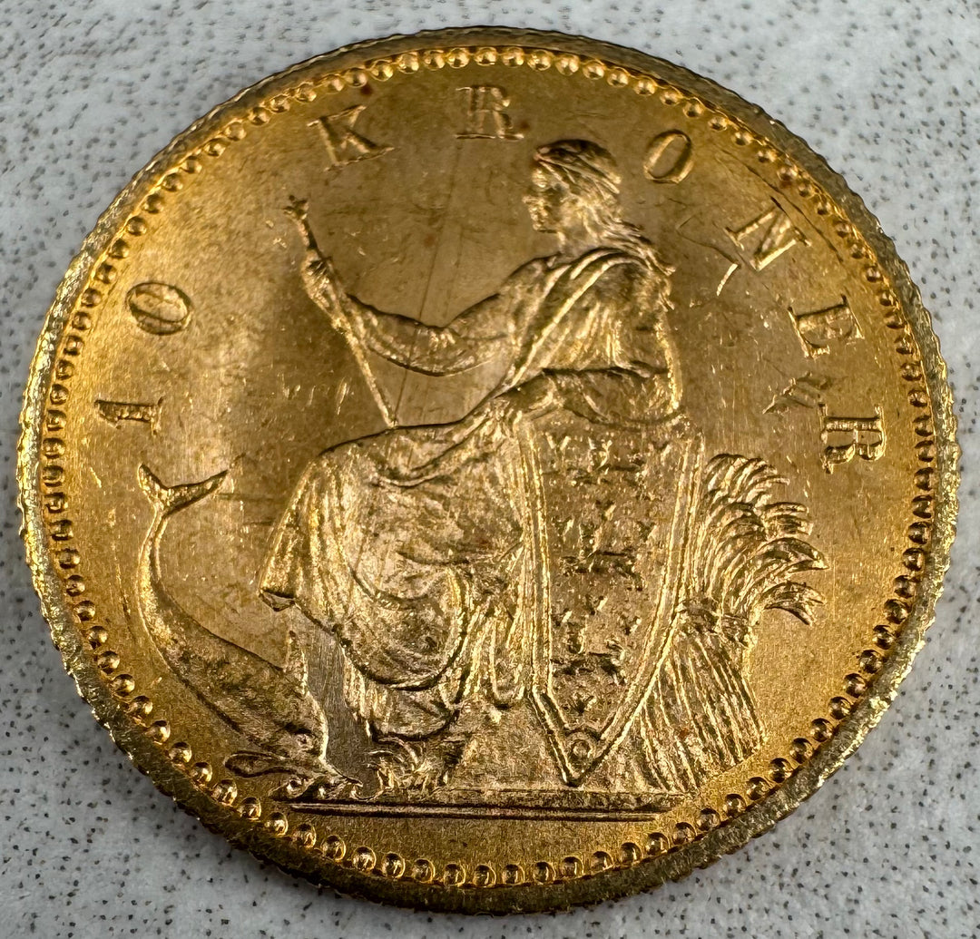 4,03g .900Au 1900 Danmark 10 Kroner