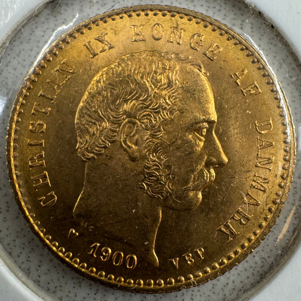 4,03g .900Au 1900 Danmark 10 Kroner