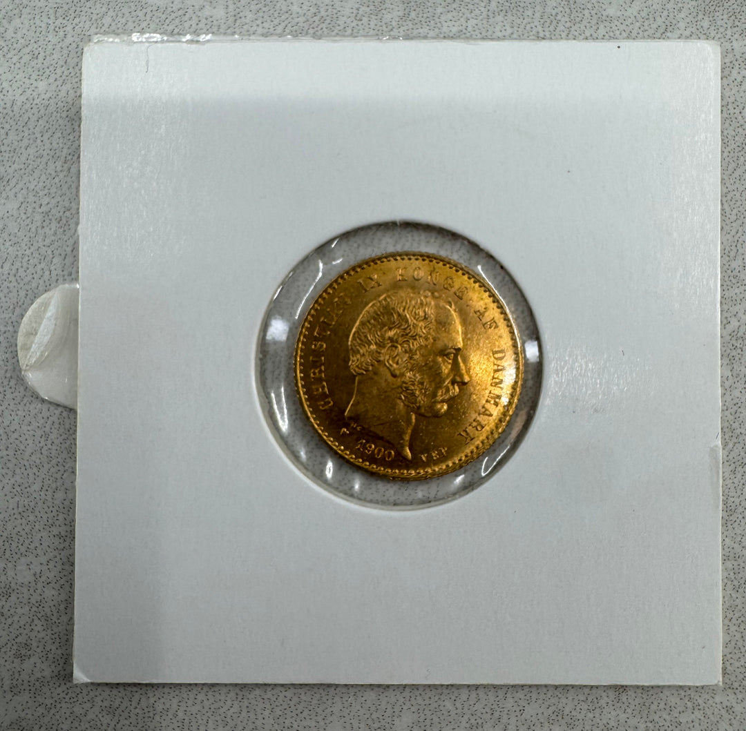 4,03g .900Au 1900 Danmark 10 Kroner