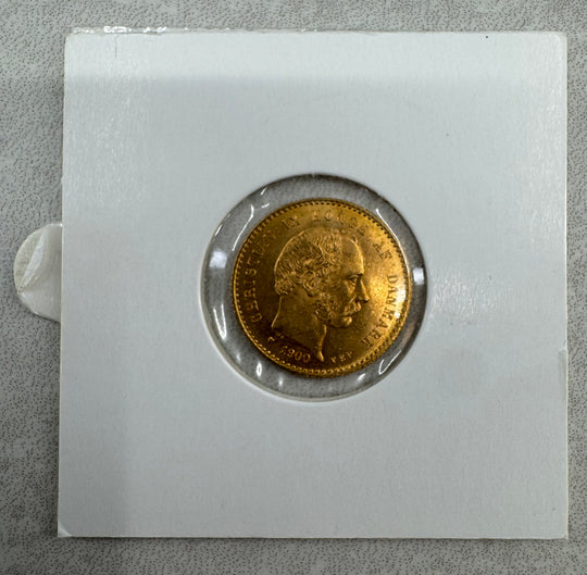 4,03g .900Au 1900 Danmark 10 Kroner