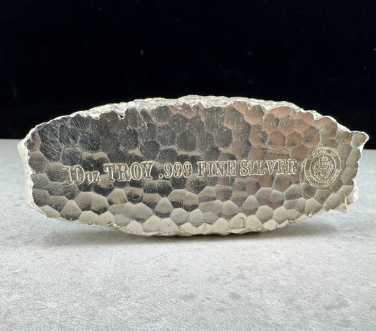 10oz .999Ag Tombstone Silver Nugget