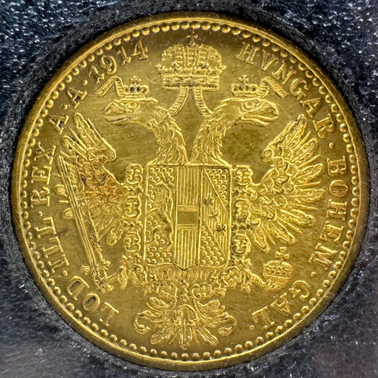 3,44g .999Au 1914 1 Dukat Østerrike-Ungarn