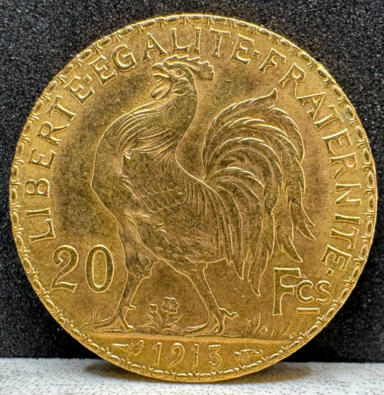 5,81g .999Au 20 Francs Diverse Årstall 1910-1913