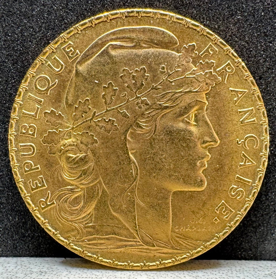 5,81g .999Au 20 Francs Diverse Årstall 1910-1913