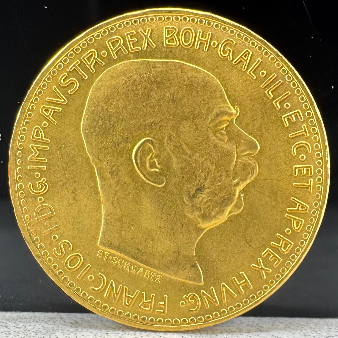 6,1g .999Au 1915 Austria 20 Corona