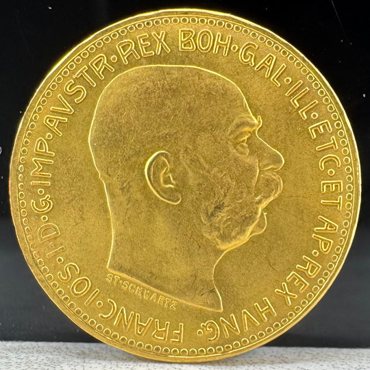6,1g .999Au 1915 Austria 20 Corona