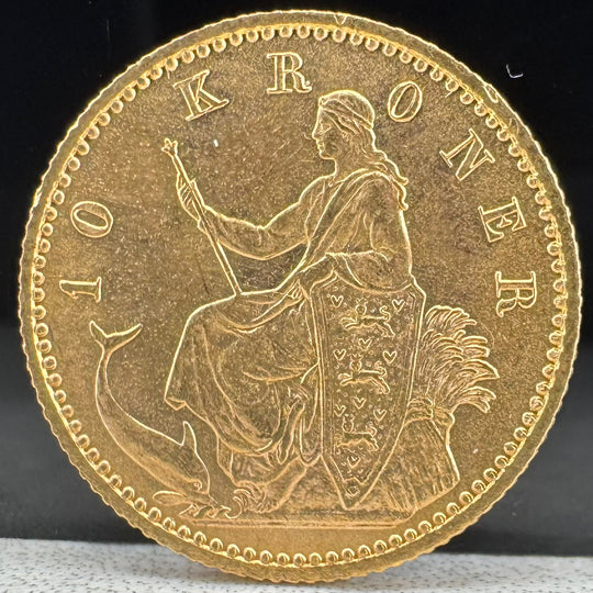 4,03g .999Au 1900 Danmark 10 Kroner