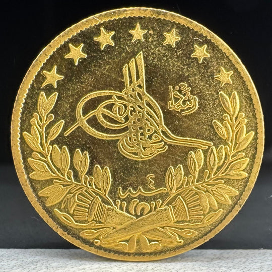 6,57g .999Au 100 Kurus Turkey 1911