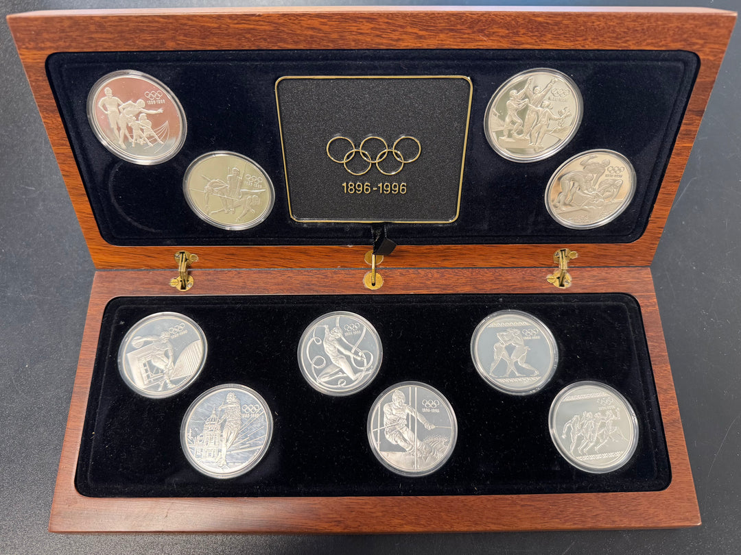 311g .999Ag The Olympic Centennial 1896-1996