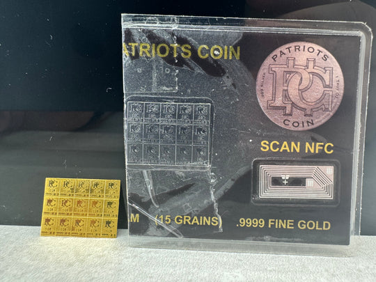 15Grains .999Au Patriots Coin