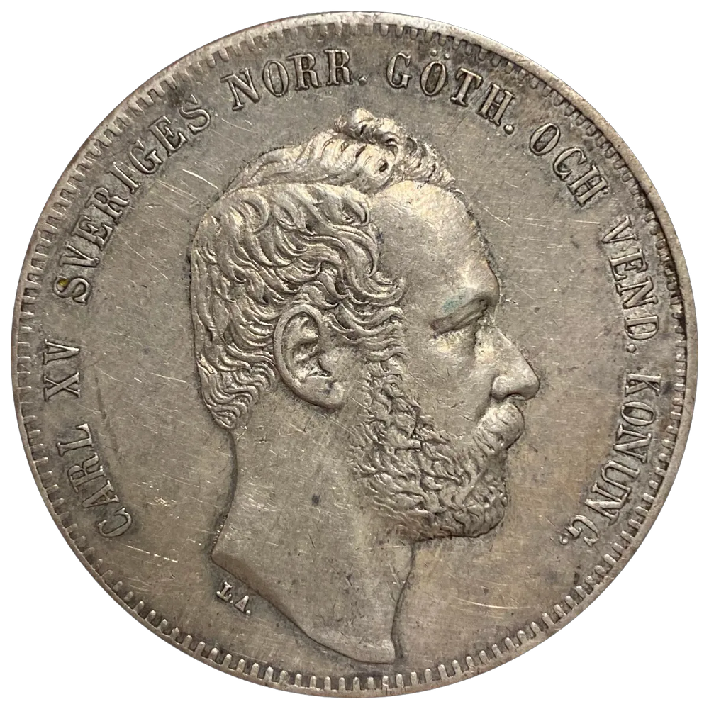 4 Riksdaler Riksmynt 1862 Sverige kv. 1+  SOLGT