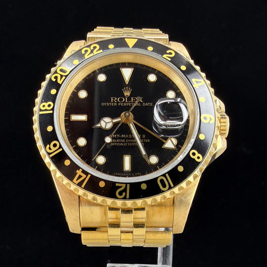 1993 Rolex GMT-MAster II 18K Gull Ref: 16718