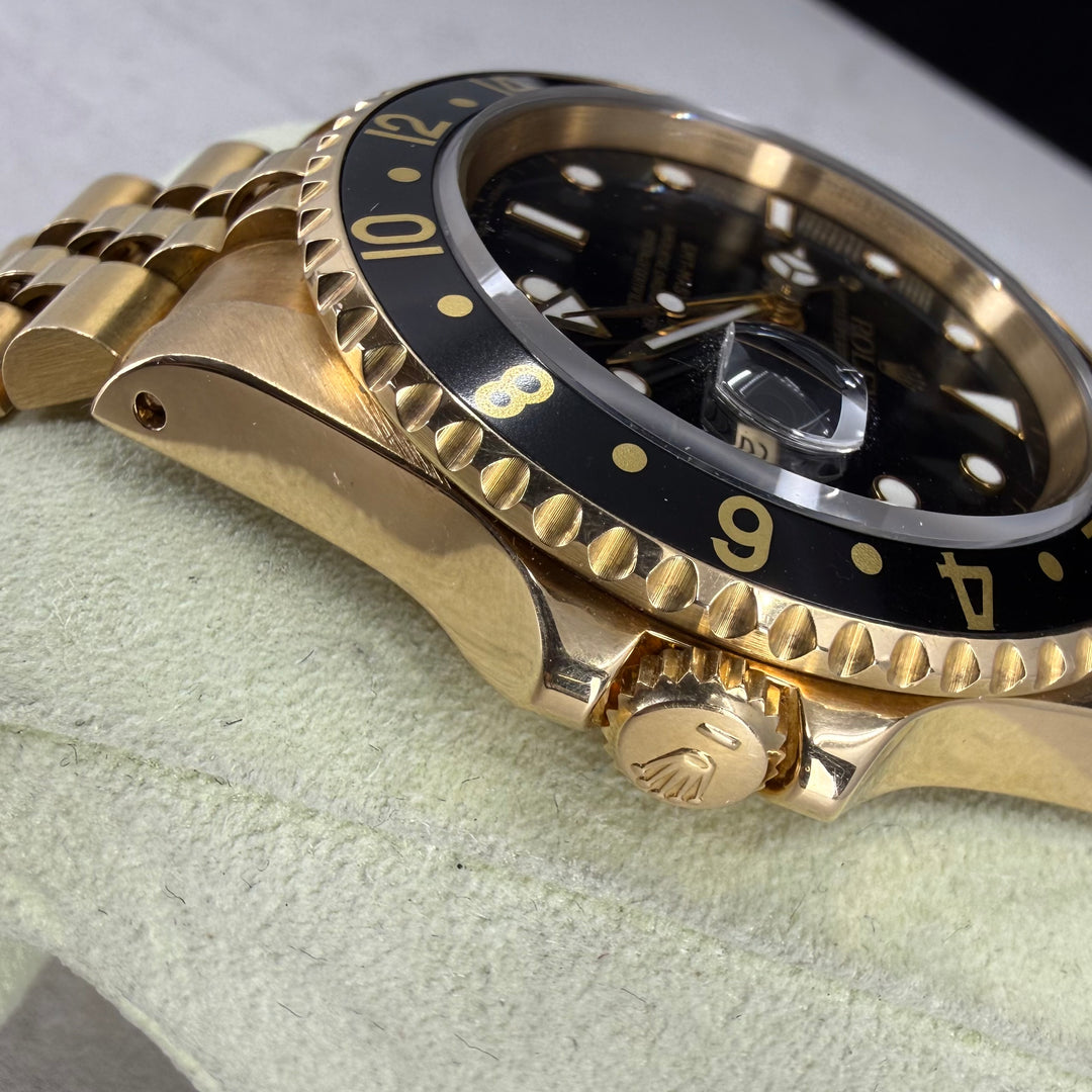 1993 Rolex GMT-MAster II 18K Gull Ref: 16718