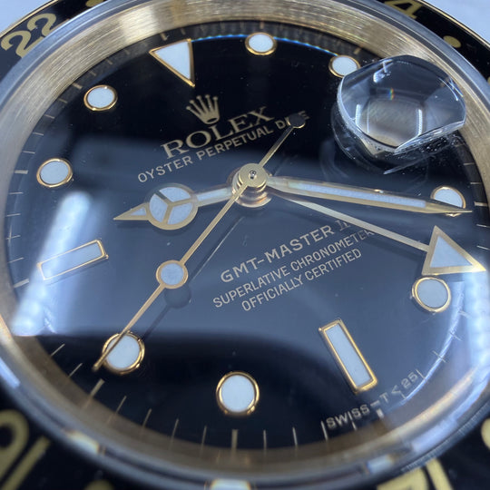 1993 Rolex GMT-MAster II 18K Gull Ref: 16718