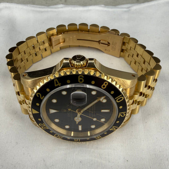 1993 Rolex GMT-MAster II 18K Gull Ref: 16718