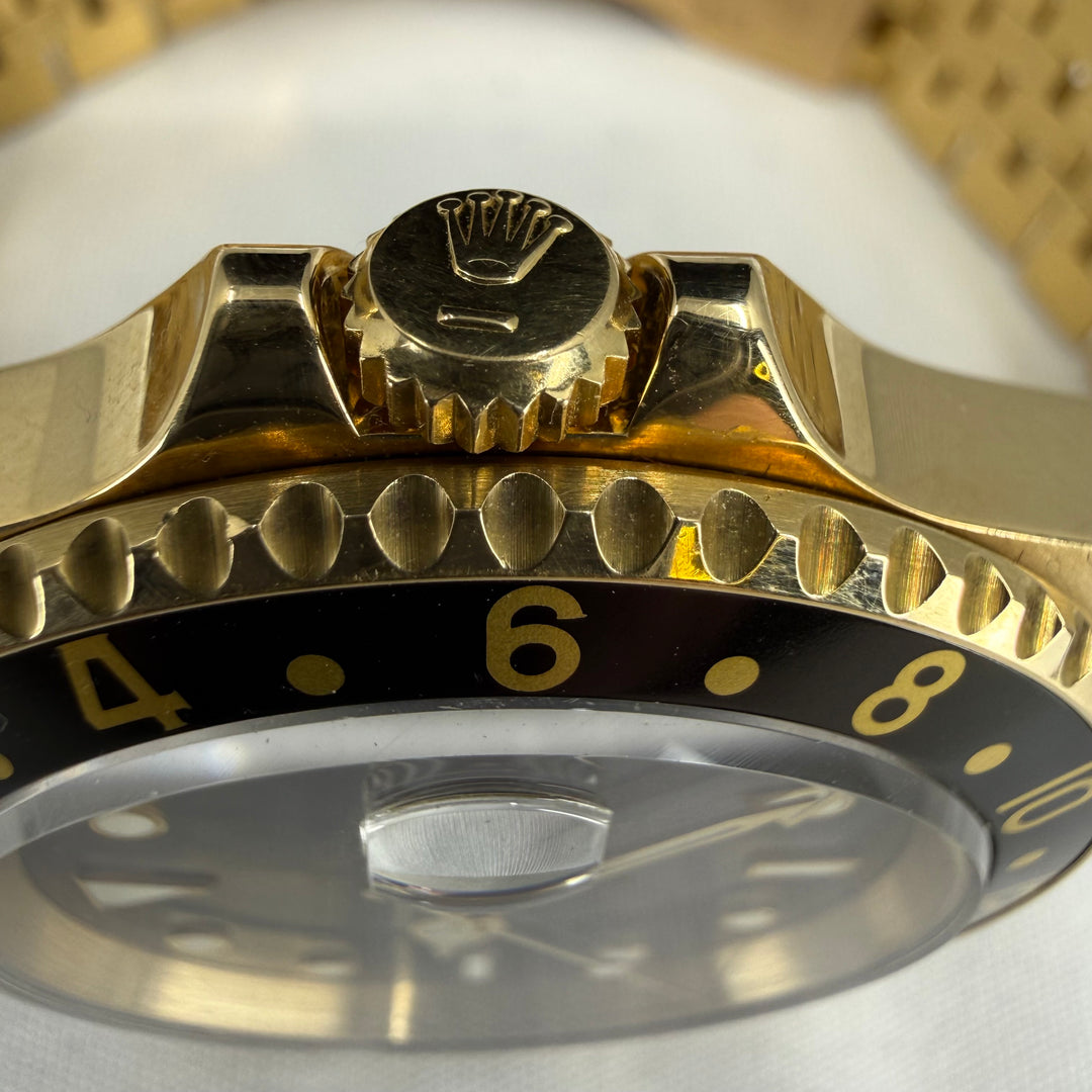 1993 Rolex GMT-MAster II 18K Gull Ref: 16718