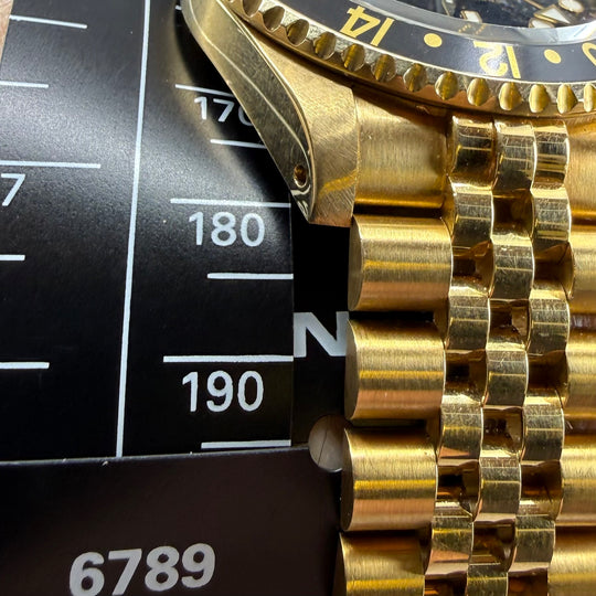 1993 Rolex GMT-MAster II 18K Gull Ref: 16718