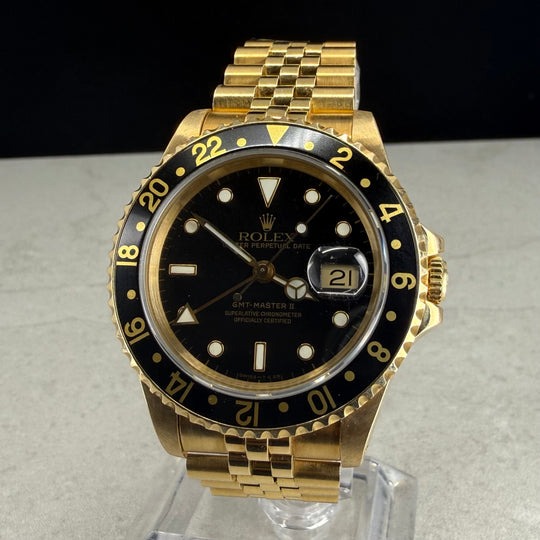 1993 Rolex GMT-MAster II 18K Gull Ref: 16718