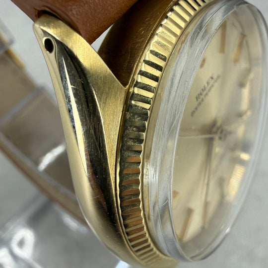 1963 Rolex Oyster Perpetual 34 14K Ref: 1005 Lume Patina