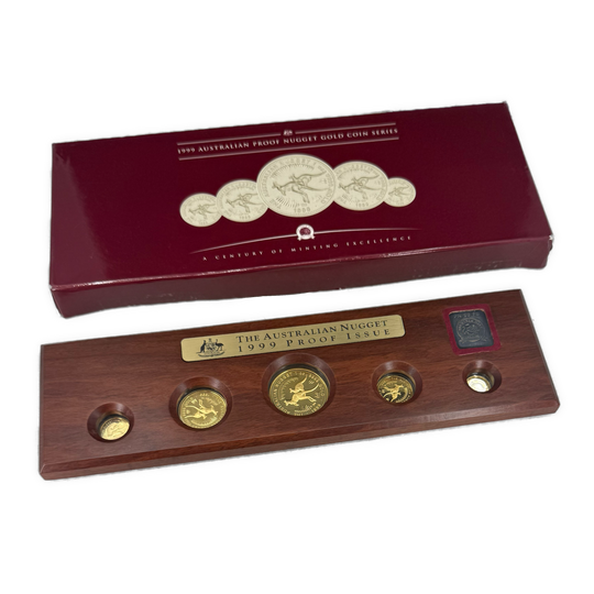 59.10g .999Au 1999 Australian Proof Nugget Gold Coin Series