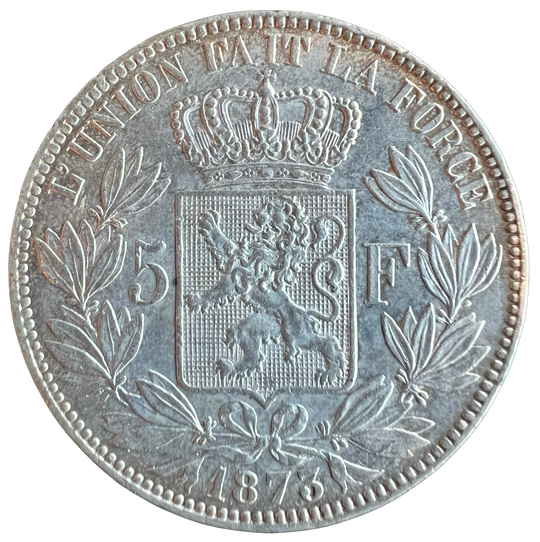SOLGT! 5 F 1873 Belgium (Protege)