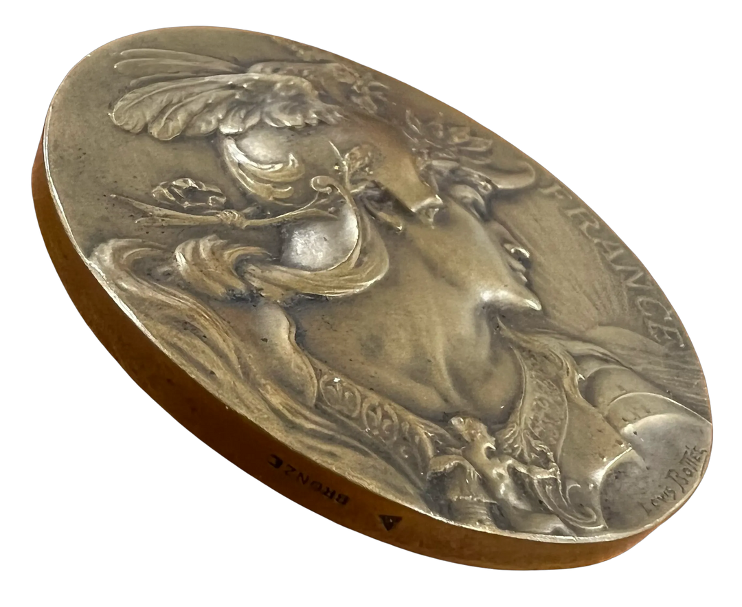 Latham Medaljen Frankrike 1928 Amundsen i original eske