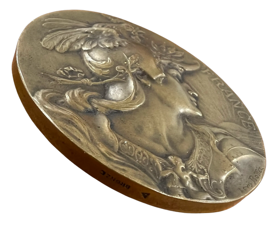 Latham Medaljen Frankrike 1928 Amundsen i original eske