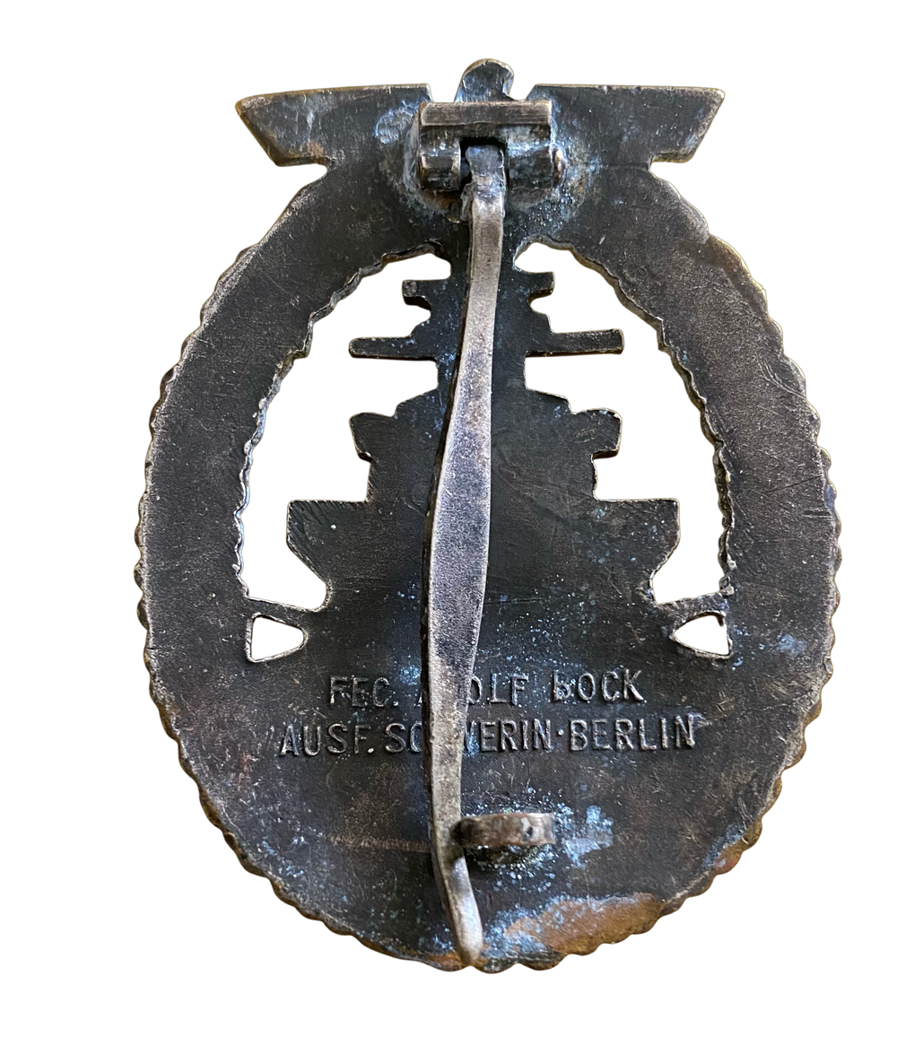 SOLGT! Kriegsmarine High seas fleet badge WW2 by Schwerin, Berlin