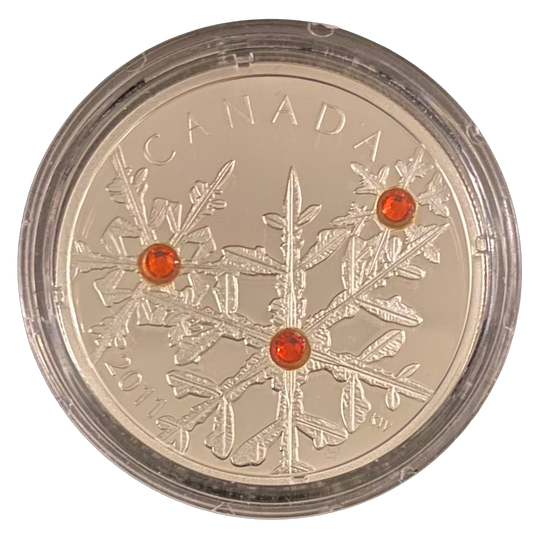 1 oz .999 Silver $20 2011 Canada Crystal Series (2% overspot)