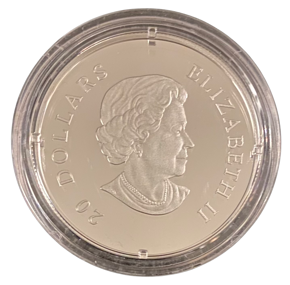 1 oz .999 Silver $20 2011 Canada Crystal Series (2% overspot)