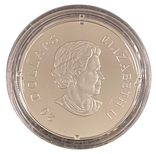 1 oz .999 Silver $20 2011 Canada Crystal Series (2% overspot)