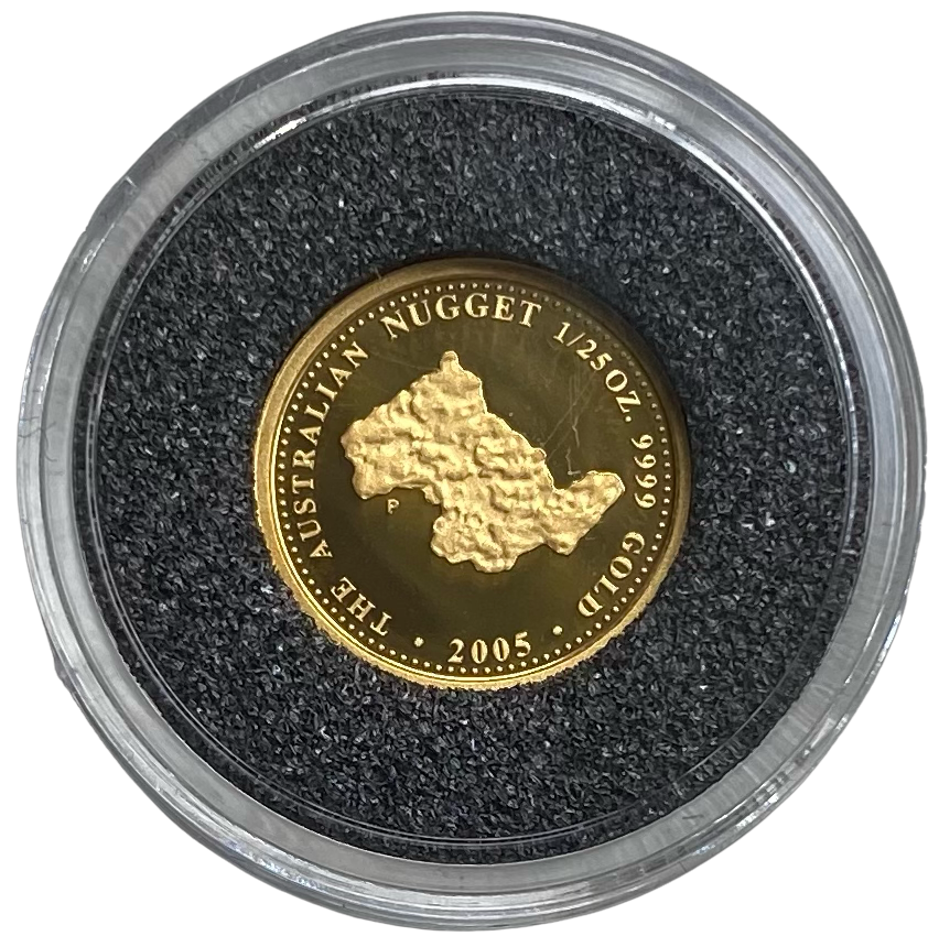 1/25oz .999 Gold 2005 Australian Nugget
