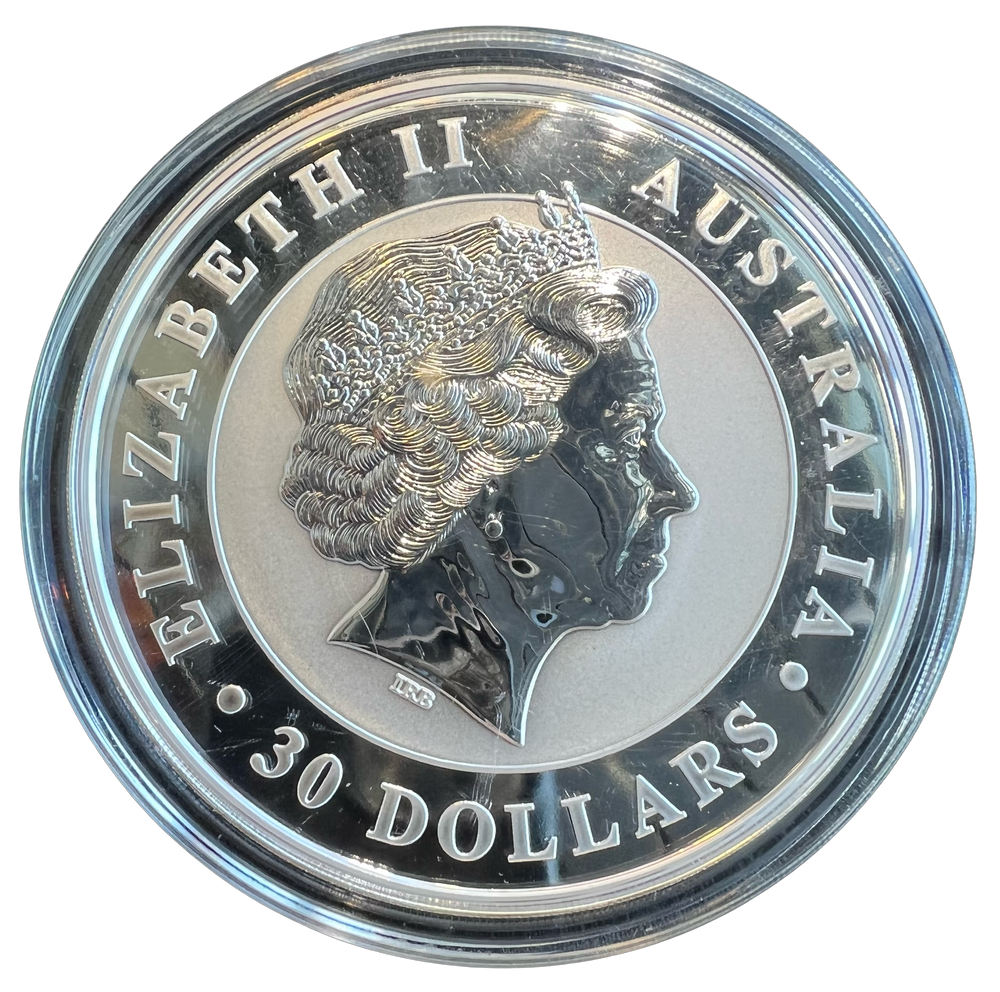 1kg .999Ag Australian Kookaburra 2014