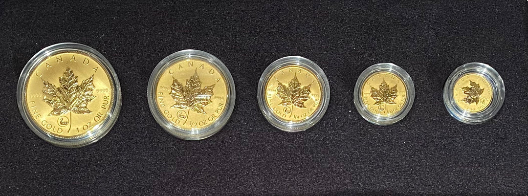 59.2g .999 Gold 2001 Maple Leaf Viking Heritage set