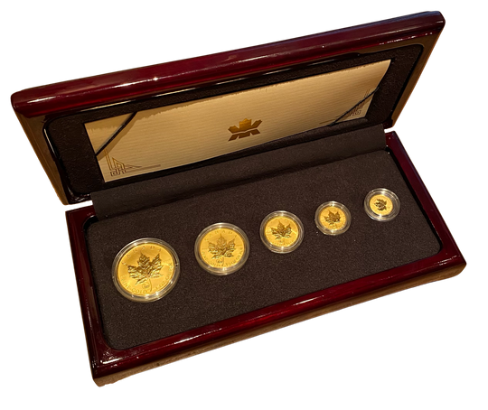 59.2g .999 Gold 2001 Maple Leaf Viking Heritage set