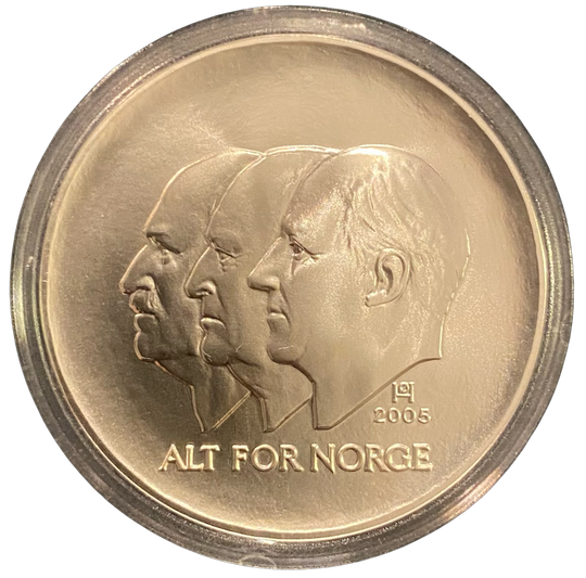 33.8g .925 Silver (SPOT) 100Kr 2005 Norge Unionsoppløsningen i kapsel