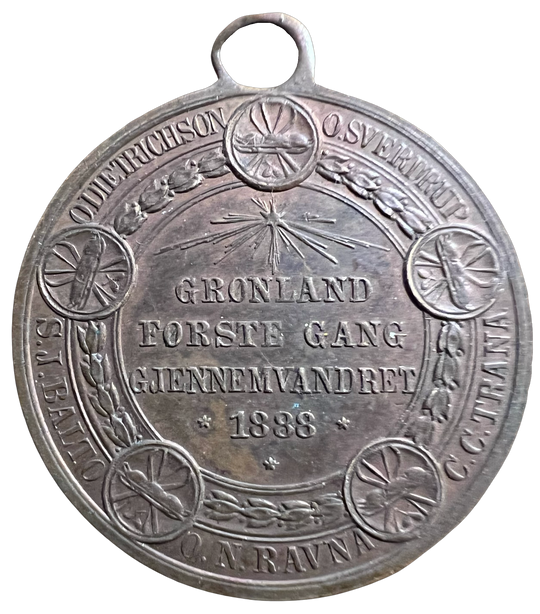 Fridtjof Nansen Grønland 1888 medalje