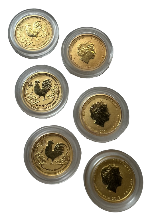 6x1/20oz AU Year of the Rooster 2017 Australia