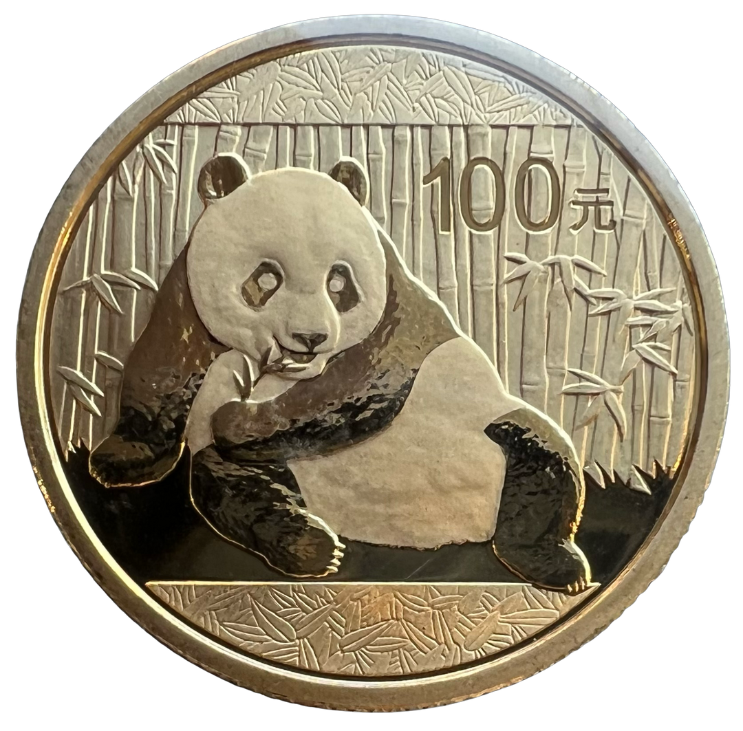 1/4oz .999Au Panda 2015 forseglet/vakumpakket