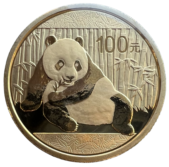 1/4oz .999Au Panda 2015 forseglet/vakumpakket