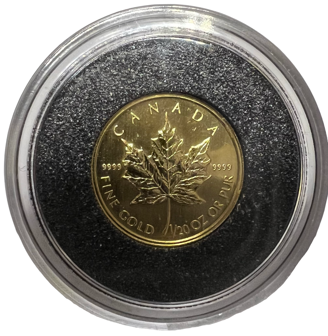 1/20oz .999Au 1 Dollar 1993 Maple Leaf Canada