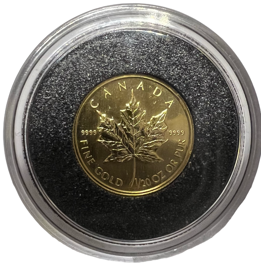 1/20oz .999Au 1 Dollar 1993 Maple Leaf Canada