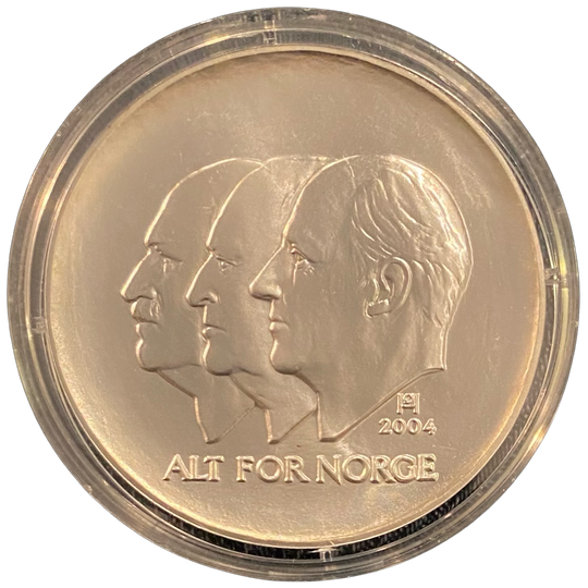 33.8g .925 Silver (SPOT) 100Kr 2004 Norge Unionsoppløsningen i kapsel