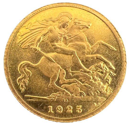 3.99g .900Au  1/2 Sovereign 1925