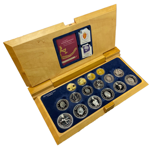 OL’94 sett i Gull og Sølv (2oz Au / 9oz Ag) SPOT