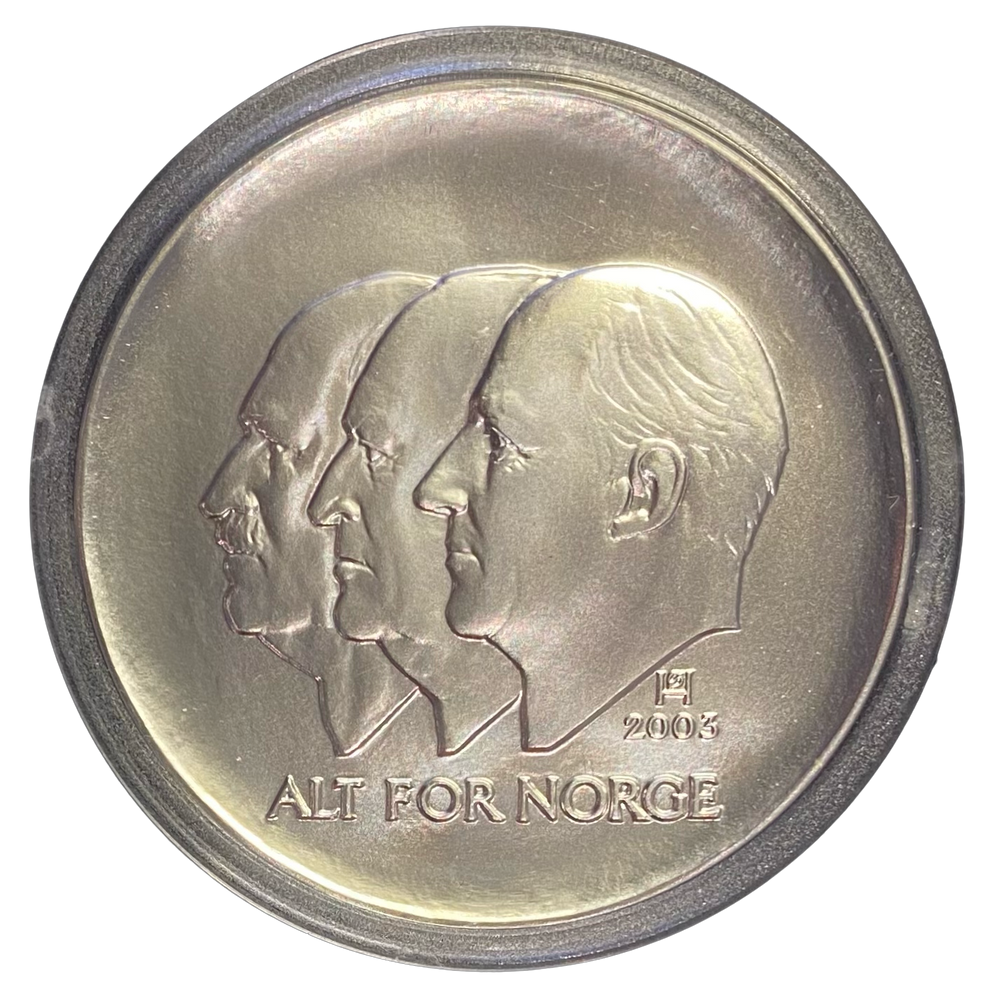 33.8g .925 Silver (SPOT) 100Kr 2003 Norge Unionsoppløsningen i eske